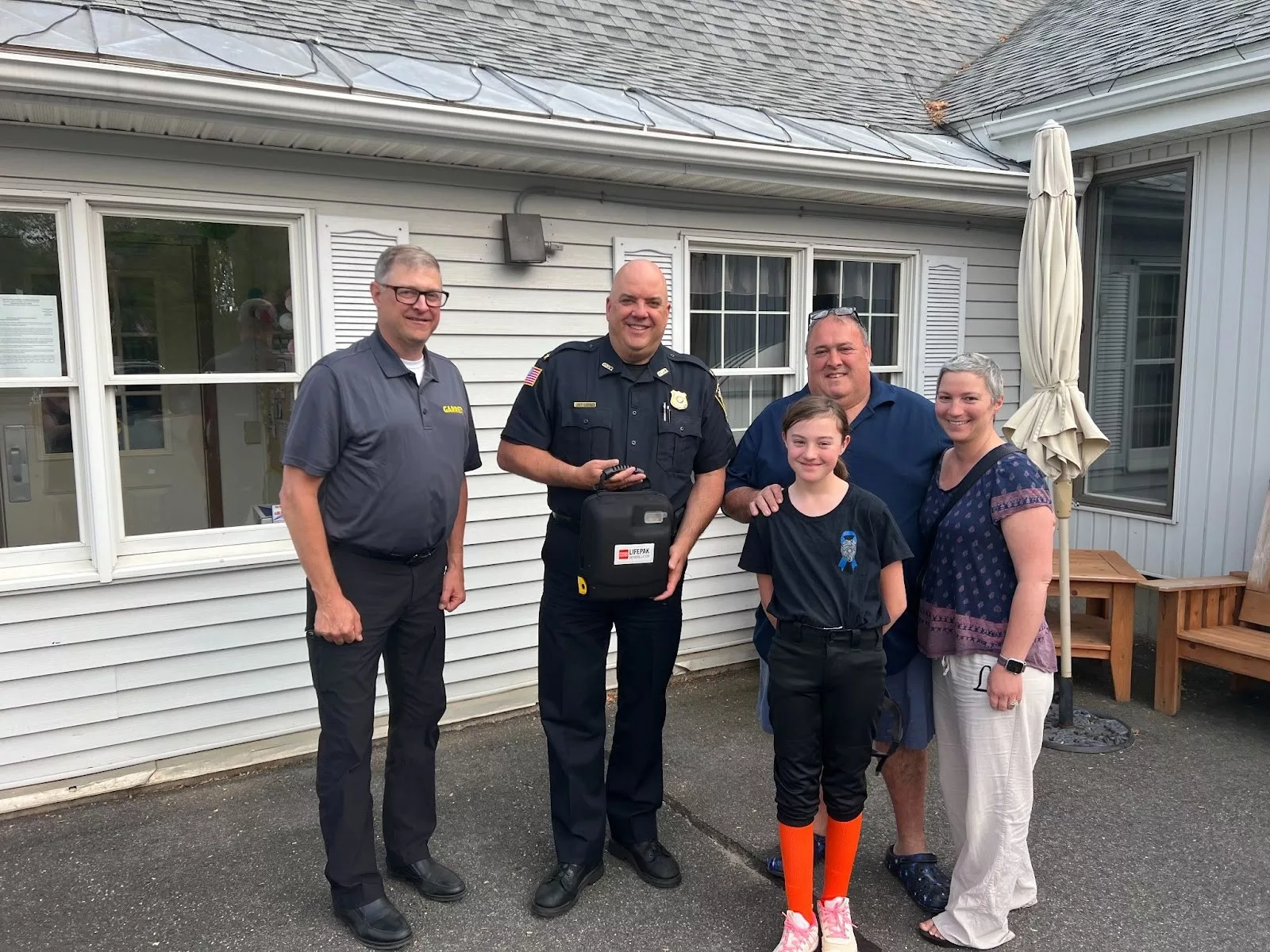 Thank You PV8 for AED Donation Granby Police Department
